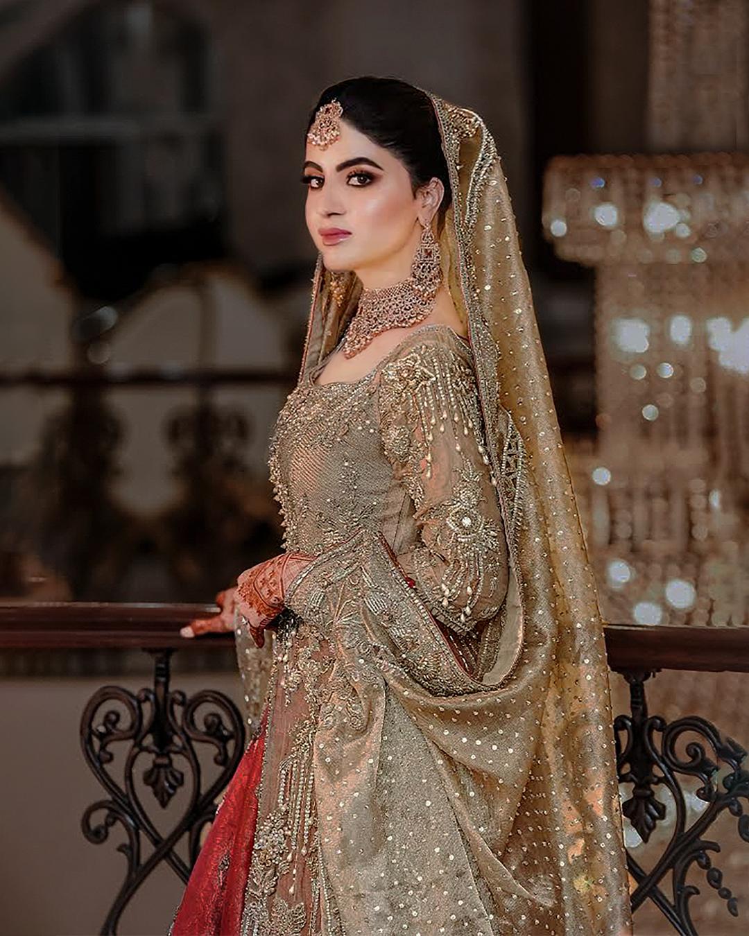 Auree Ayesha’s Couture Bridal in Gold & Red