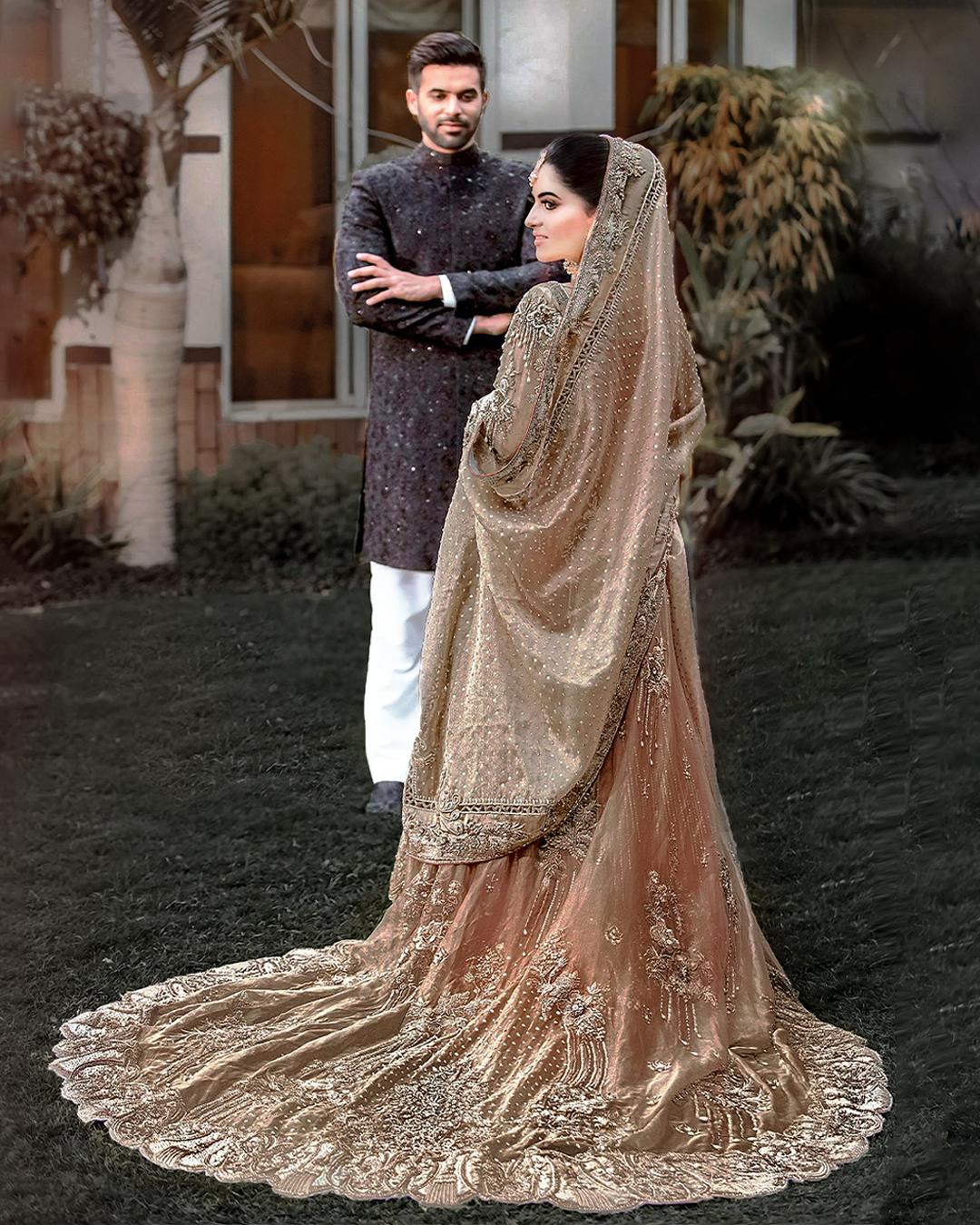 Auree Ayesha’s Couture Bridal in Gold & Red