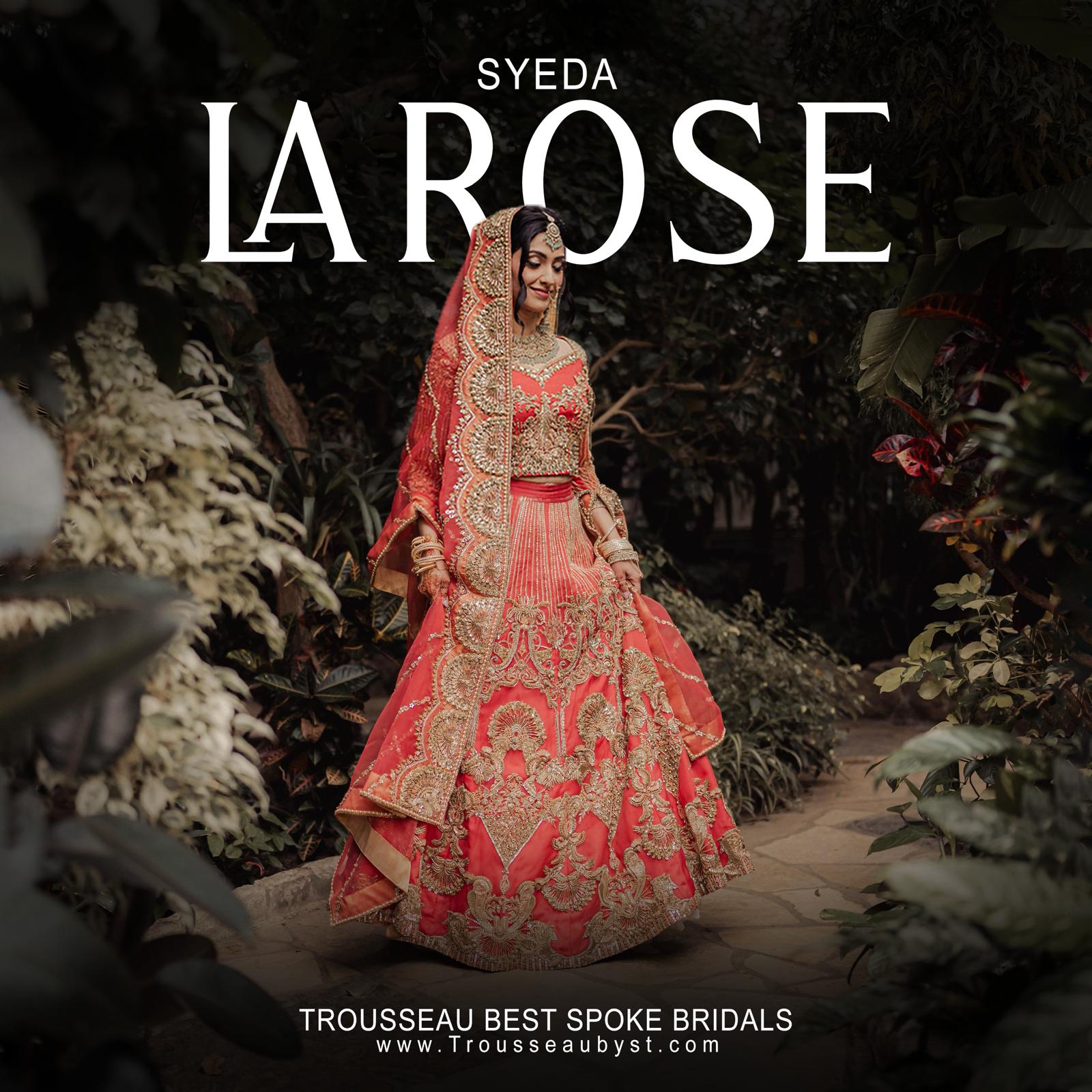 La Rose Coral Peach Edition  Syeda Bridal
