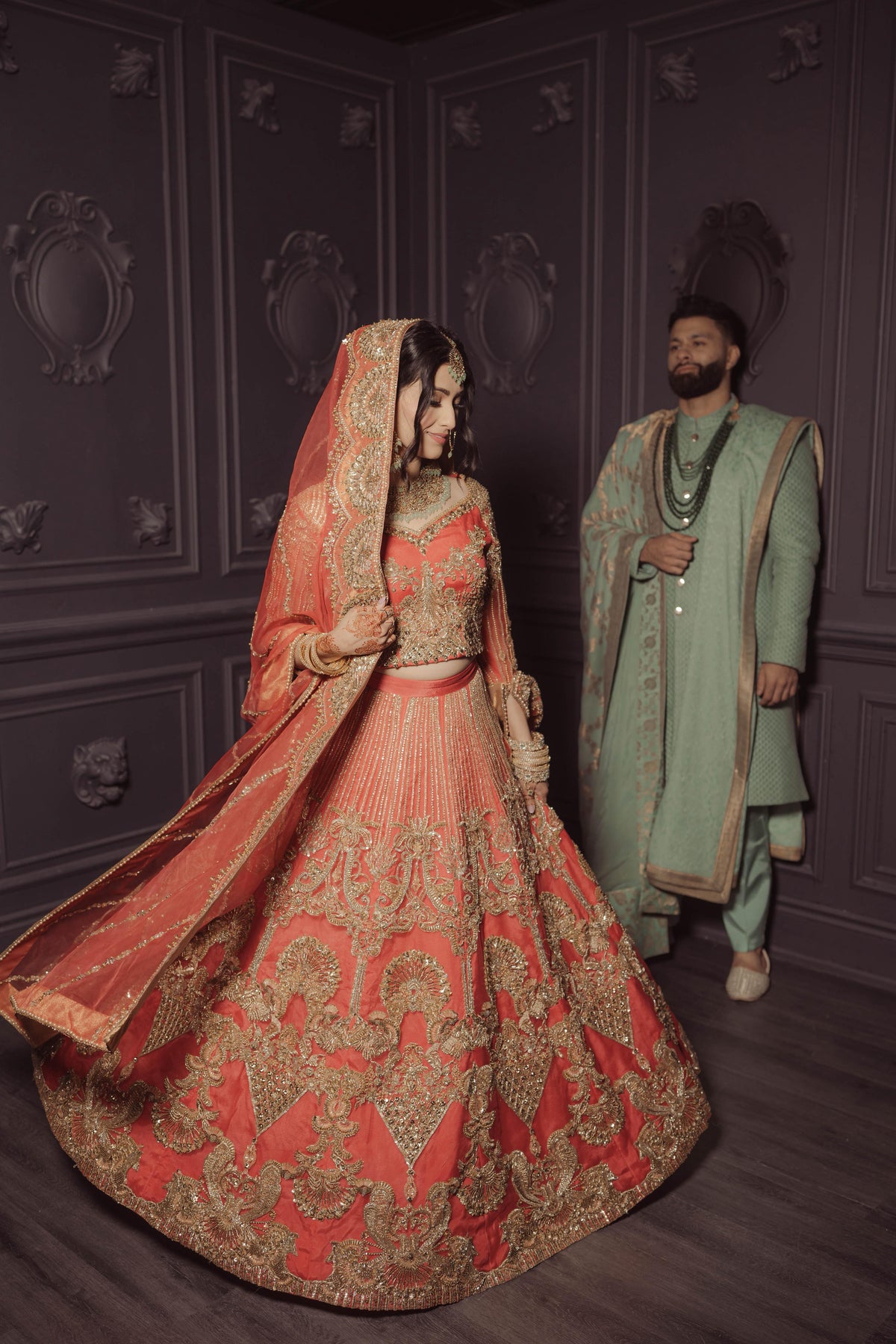 La Rose Coral Peach Edition  Syeda Bridal